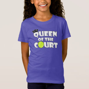 Camiseta Rainha do tênis das meninas do jogador de ténis