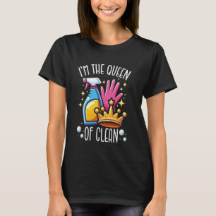 Camiseta Rainha do Uniforme de Limpeza Para Governanta Engr