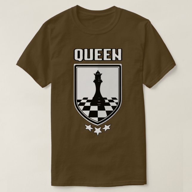 Camiseta rainha do xadrez (Frente do Design)