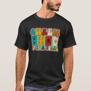 Camiseta Rainha Dos Azulejos Mahjong - Jogador Chinês Mahjo