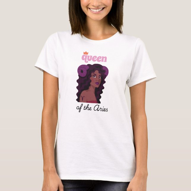 Camiseta Rainha dos Camarões (Pele Marrom) (Frente)