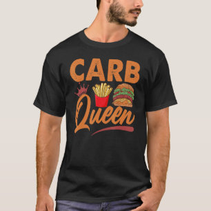 Camiseta Rainha dos Carbo Hambúrguer e Batatas Fritas Fast