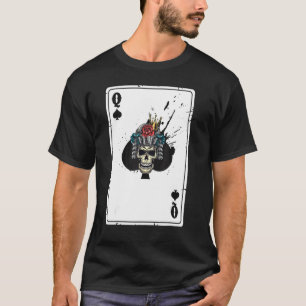 Camiseta Rainha Dos Cartões De Espadas Decaem Halloween Spl