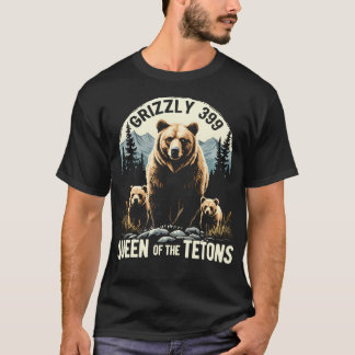 Camiseta Rainha Dos Tetons Grizzly 399 Amantes De Urso