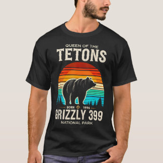 Camiseta Rainha Dos Tetons Grizzly 399 Parque Nacional 1996
