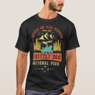 Camiseta Rainha Dos Tetons Grizzly 399 Parque Nacional Pres