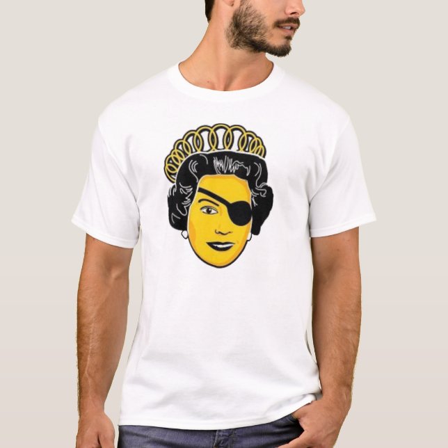 Camiseta Rainha Elizabeth do pirata (Frente)
