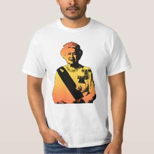 Camiseta Rainha Elizabeth do pop art