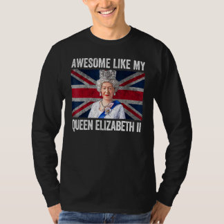 Camiseta Rainha Elizabeth II Coroa Britânica Majestade Rain