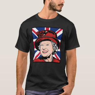 Camiseta Rainha Elizabeth II Coroa Britânica Majestade Rain