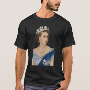 Camiseta Rainha Elizabeth II Coroa Britânica Majestade Rain