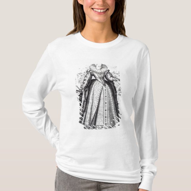 Camiseta Rainha Elizabeth mim 1596 (Frente)