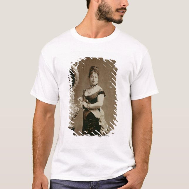 Camiseta Rainha Emma (1836-85) (fotografia do sepia) (Frente)