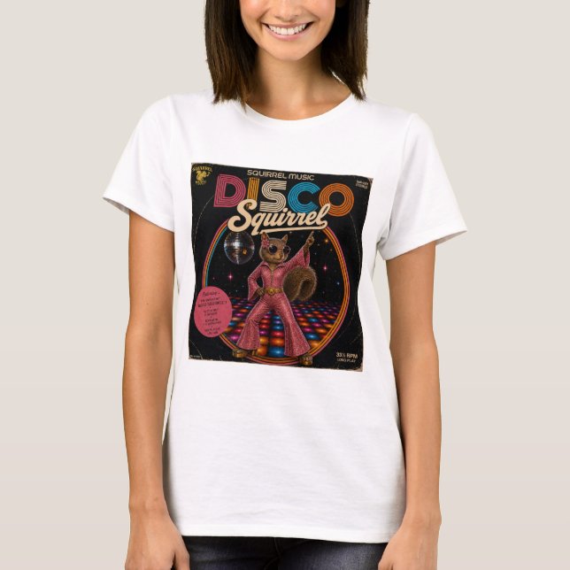 Camiseta Rainha Esquilo Disco (Frente)