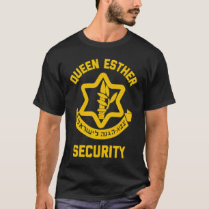 Camiseta Rainha Esther Security Purim Figurume Idf Tzahal É