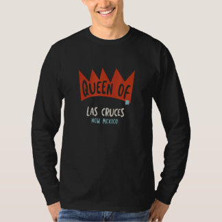 Camiseta Rainha Feminina de Las Cruces Novo México NM Meni