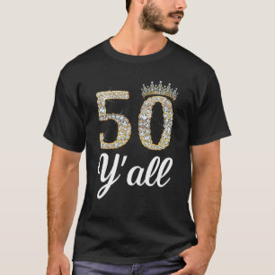 Camiseta Rainha Festa de aniversário 50 Anos Vintage 50º An