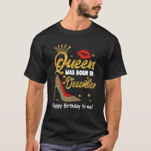 Camiseta Rainha Foi Nascer Em Dezembro Feliz Aniversário P