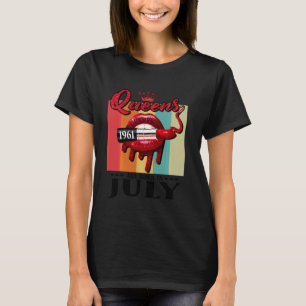 Camiseta Rainha Foi Nascer Em Nascer De Lábios Em Julho De