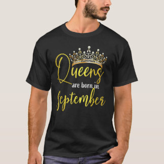 Camiseta Rainha Foi Nascer Em Setembro Feliz Aniversário