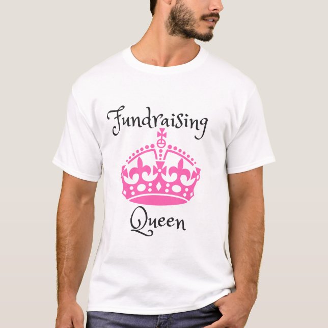 Camiseta Rainha Fundraising - rosa (Frente)