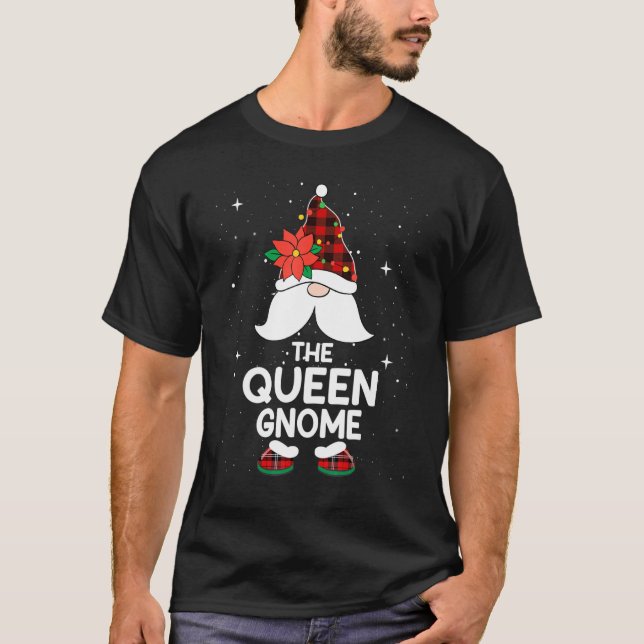 Camiseta Rainha Gnomo Buffalo Xadrez Matando a Família Chri (Frente)