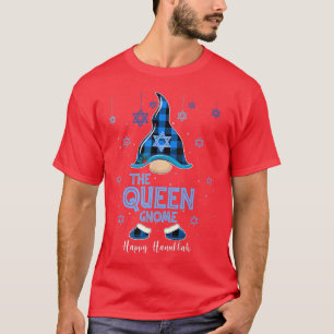 Camiseta Rainha Gnomo Feliz Hanukkah Gnomos Judeus