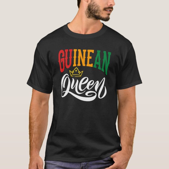 Camiseta Rainha Guiné-Guiné-Guiné-Bissau (Frente)