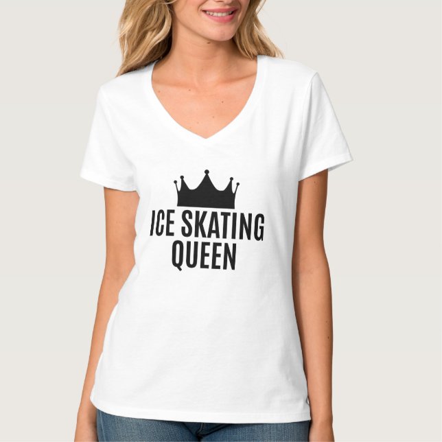 Camiseta Rainha Ice de Patinação - Patinação no Gelo (Frente)