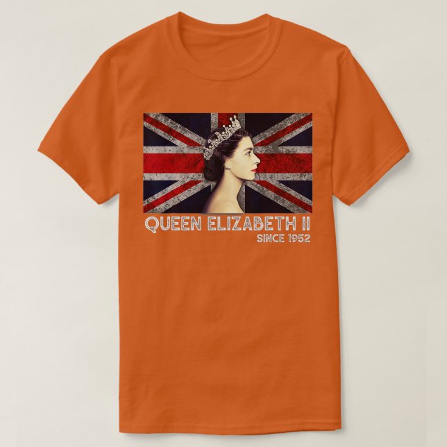 Camiseta Rainha II - Elizabeth S Inglaterra - Rainha de Ing (Frente do Design)