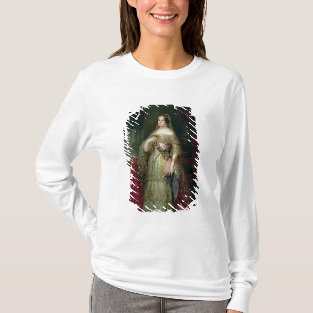 Camiseta Rainha Isabella II da espanha (Frente)