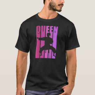 Camiseta Rainha Legal de Karatê Silhueta Artes Marciais Jud