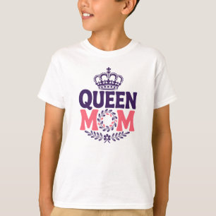 Camiseta Rainha Mãe Coroa Real Presente para Dia e Nunca Mã