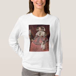 Camiseta Rainha Maria Anna da espanha em um vestido