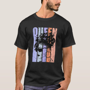 Camiseta Rainha Melanina Feminina Mulher Negra Cabeça Raspa
