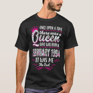 Camiseta Rainha Nascer em fevereiro de 1994