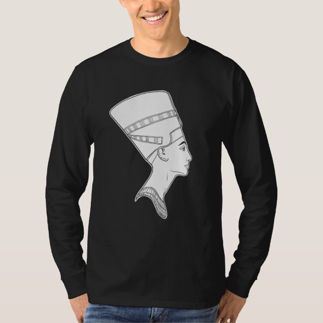 Camiseta Rainha Nefertiti egípcia (Frente)