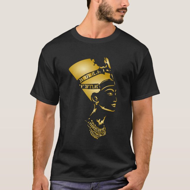Camiseta Rainha Nefertiti egípcia (Frente)