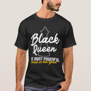 Camiseta Rainha Negra A América Africana de Xadrez Mais Pod