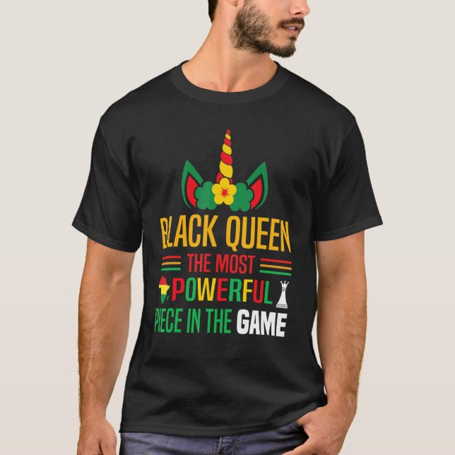 Camiseta Rainha Negra A Mais Poderosa História Negra (Frente)