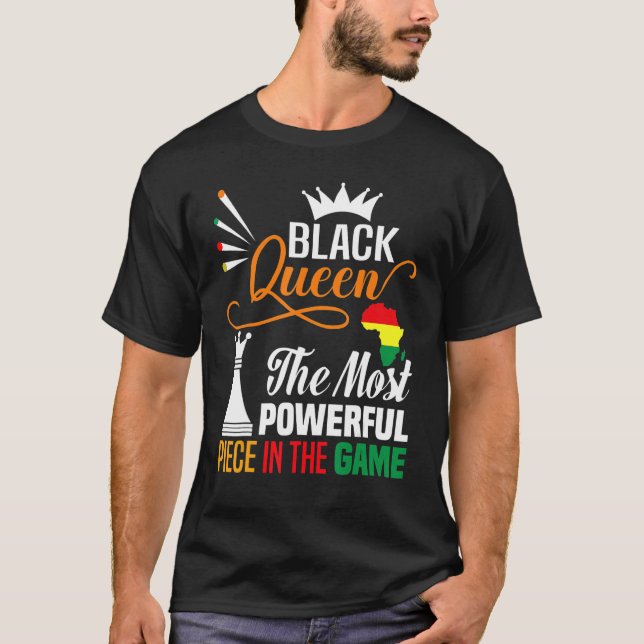 Camiseta Rainha Negra A Mais Poderosa História Negra (Frente)