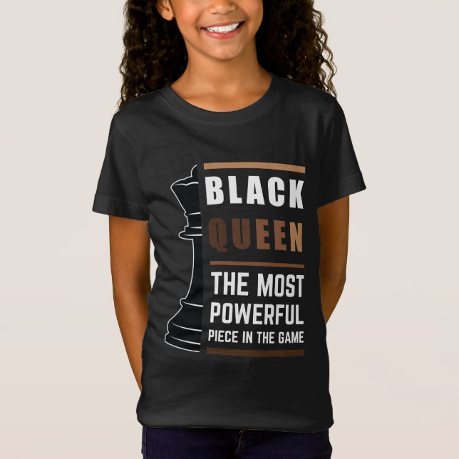 Camiseta Rainha Negra A Peça Mais Poderosa Do Jogo 1 (Frente)