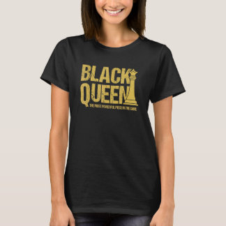 Camiseta Rainha Negra A Peça Mais Poderosa Garota Melanina