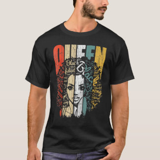 Camiseta Rainha negra africana americana