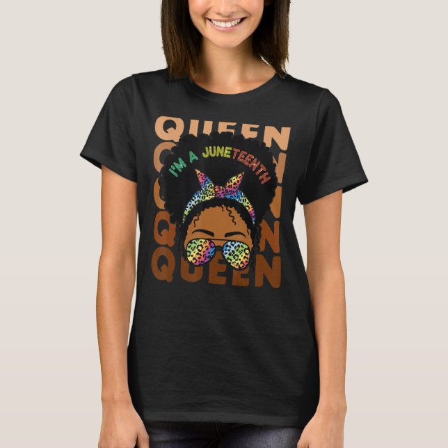 Camiseta Rainha Negra Afro Melanina Derrubando História Neg (Frente)