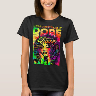 Camiseta Rainha Negra Afro Sem Desculpas Droga Melanina Gar