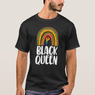 Camiseta Rainha Negra Arco-Íris Mulheres Negros Africano