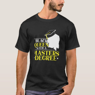 Camiseta Rainha Negra Com Mestrado De Melanina Educada