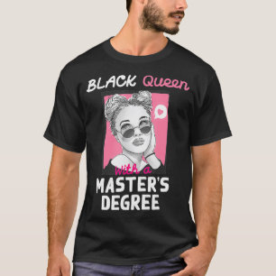 Camiseta Rainha Negra Com Presente De Graduação De Mestra