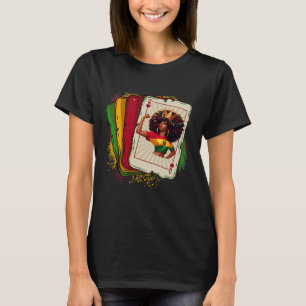 Camiseta Rainha Negra de Copas Jogo de Baralho Orgulhosamen